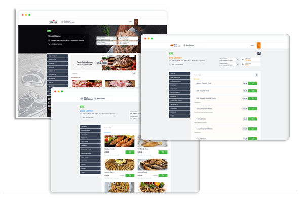 Online Yemek Sipariş Sistemi - Web