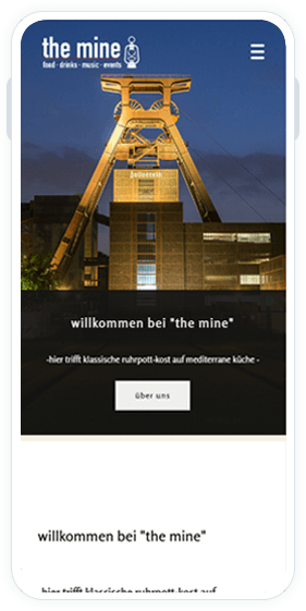 restoran web sitesi mobil