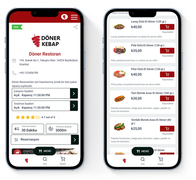 Mobil Sipariş Sistemi
