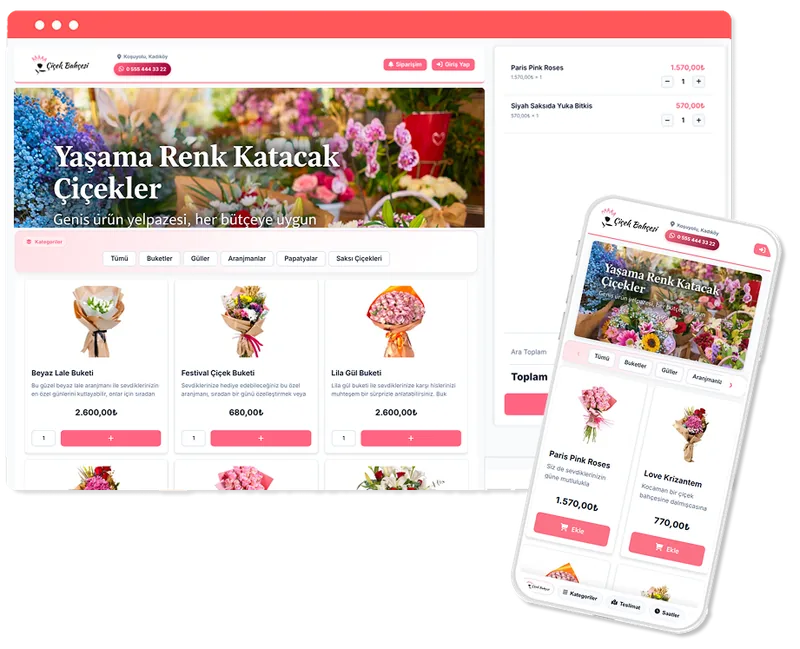 Online Çiçek Sipariş Sistemi