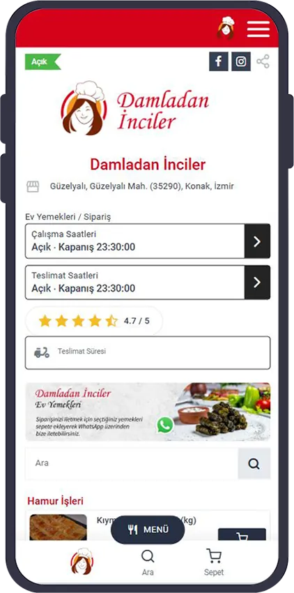 Çorba sipariş sistemi
