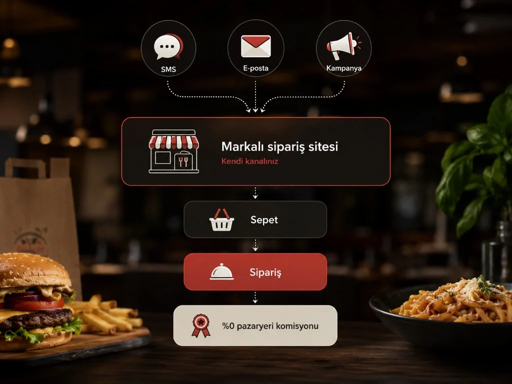 From SMS, email and campaign to branded ordering site, cart and order; zero marketplace commission