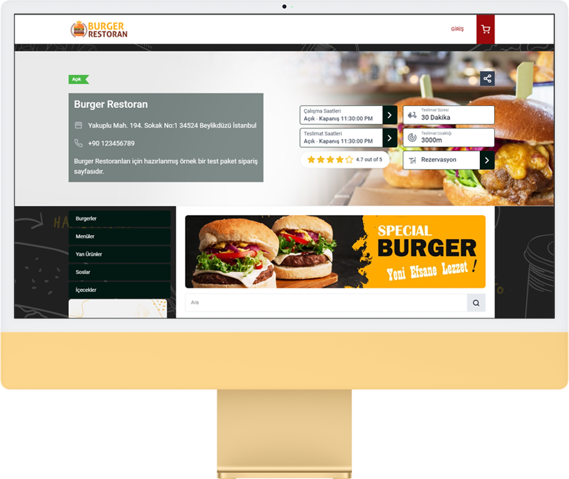 Online Sipariş Sistemi