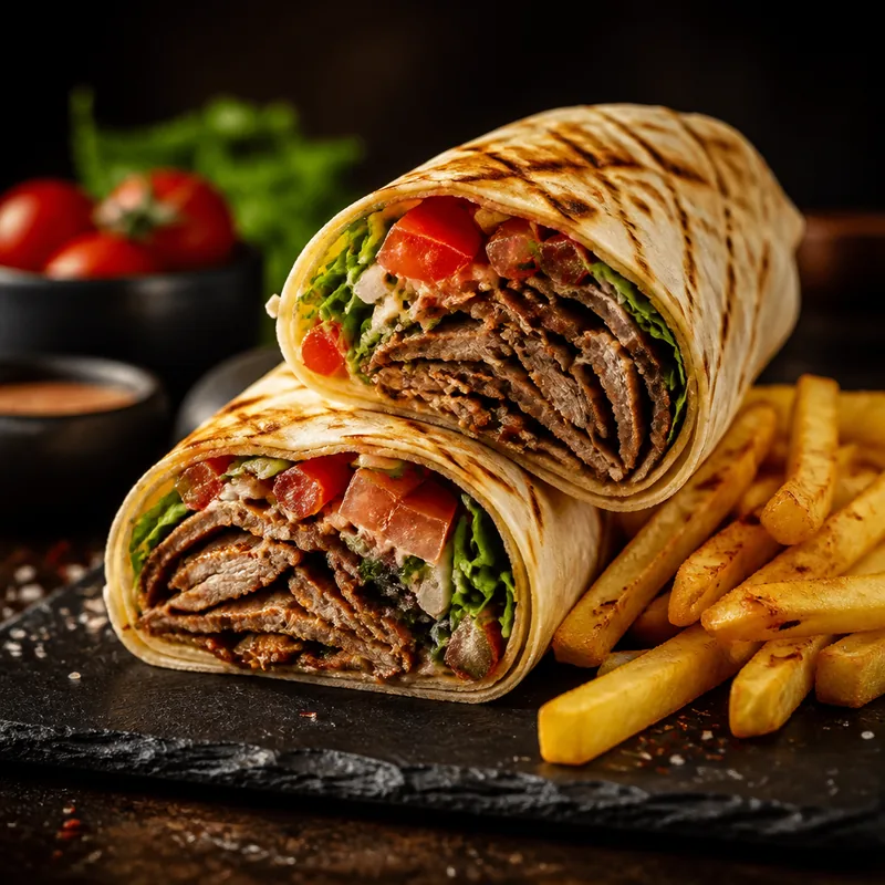 Doner meal product photo