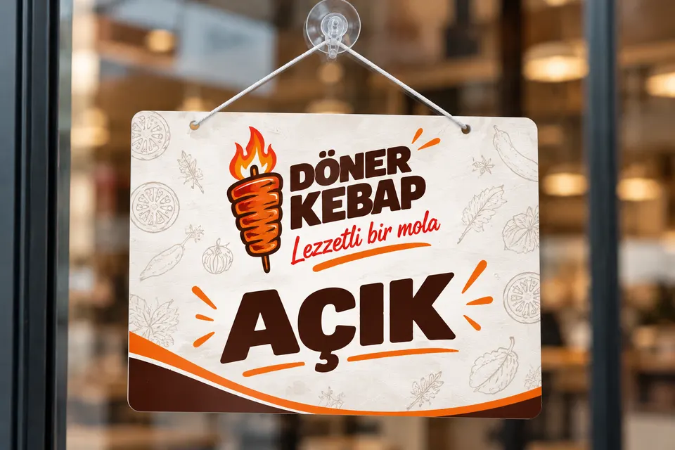 Açık – Kapalı Kapı Levhası