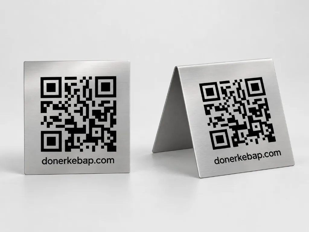 QR menü materyalleri