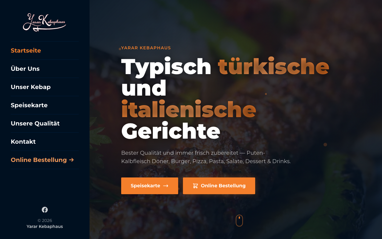 Yarar Kebaphaus restoran web sitesi